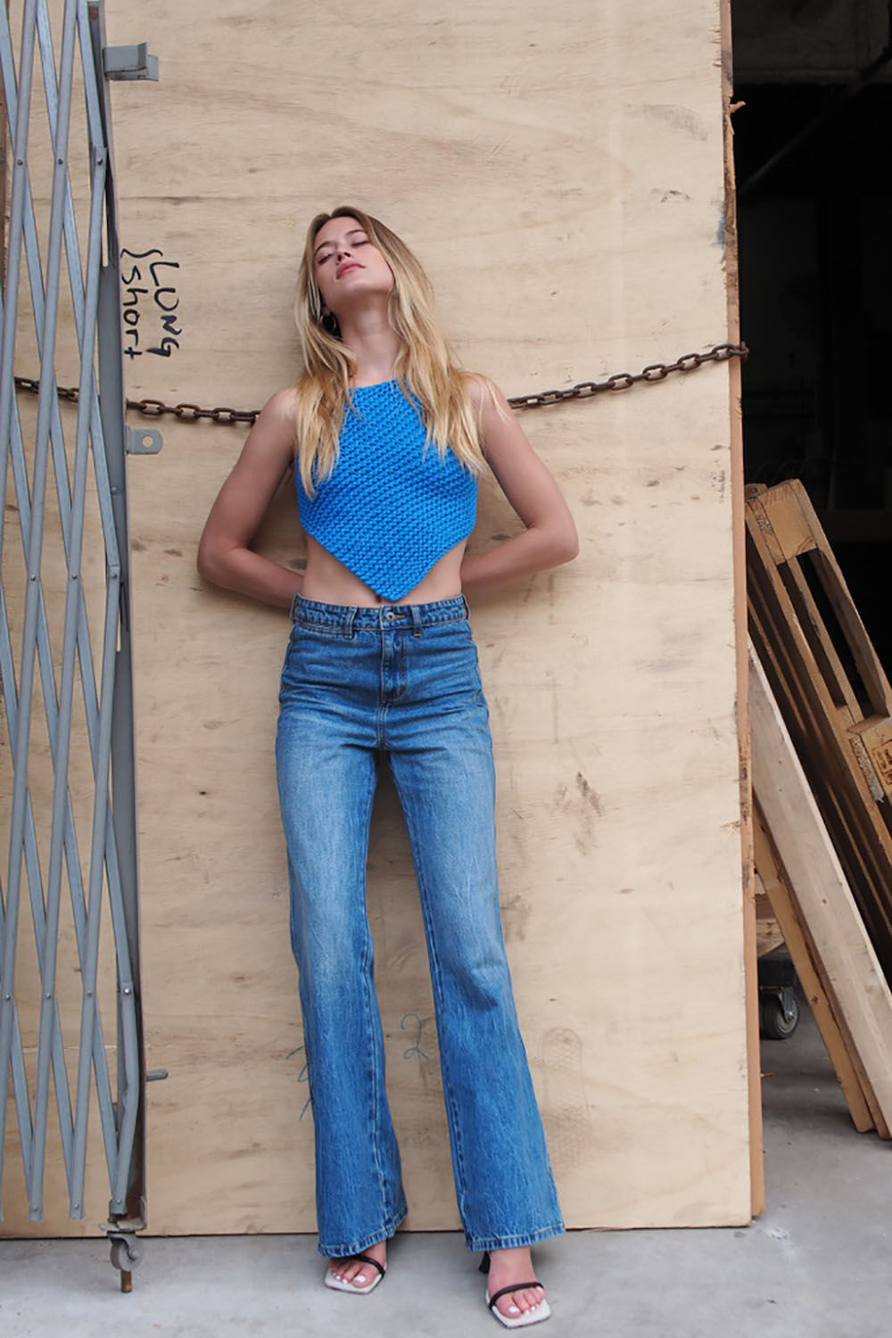 BIRKIN FLARE LEG JEAN in colour MIDNIGHT NAVY