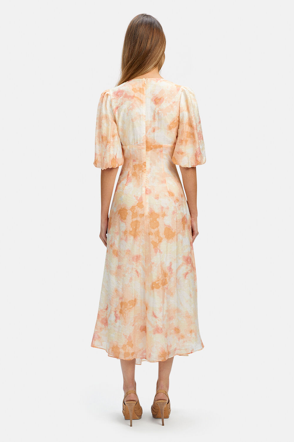 FARLOW MIDI SHIRT DRESS in colour BUTTERCUP