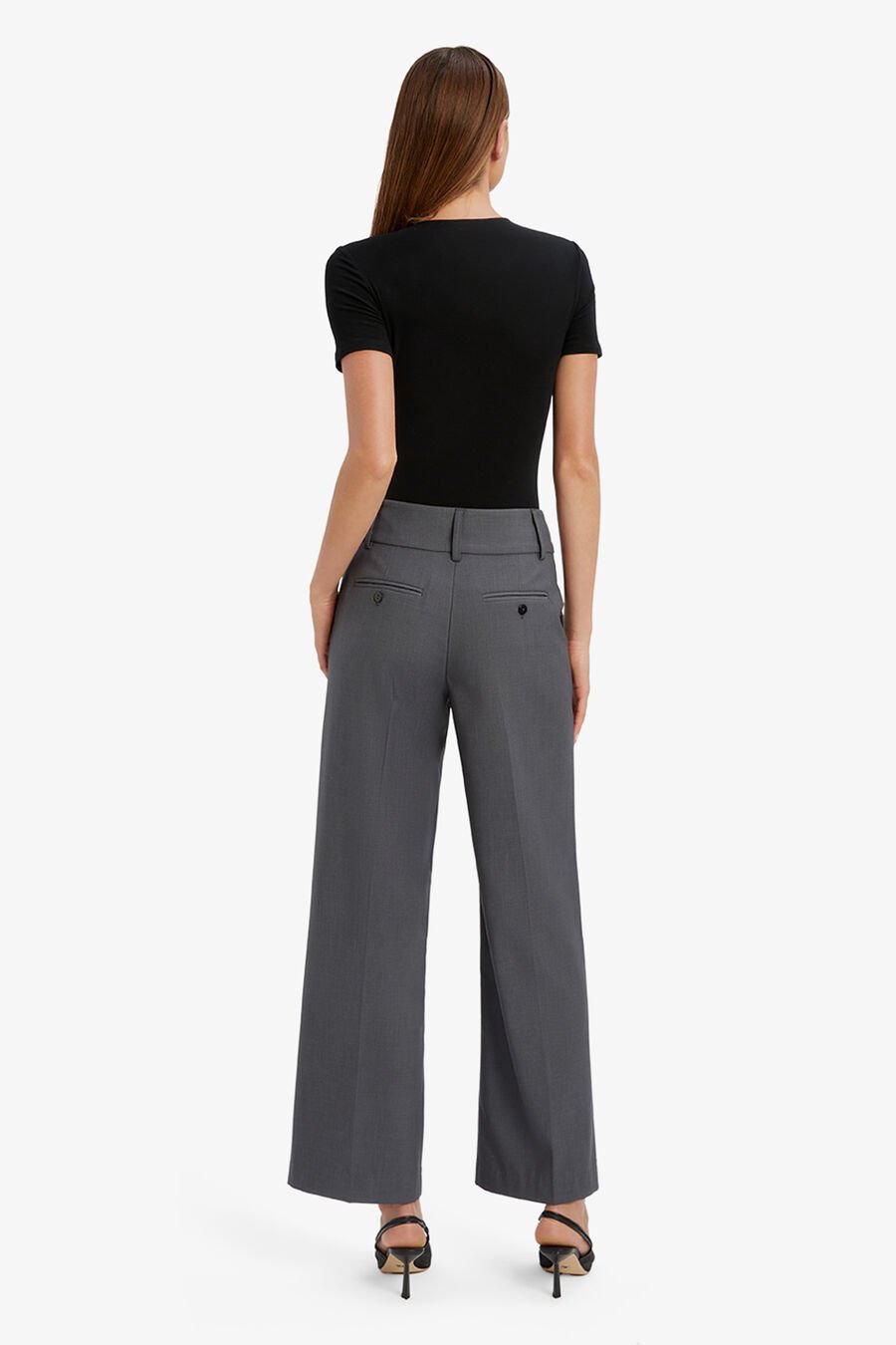 MAIKA STRAIGHT LEG PANT in colour DARK GREY