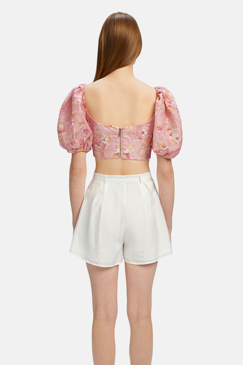 KIAH CORSET TOP in colour PINK T DYE