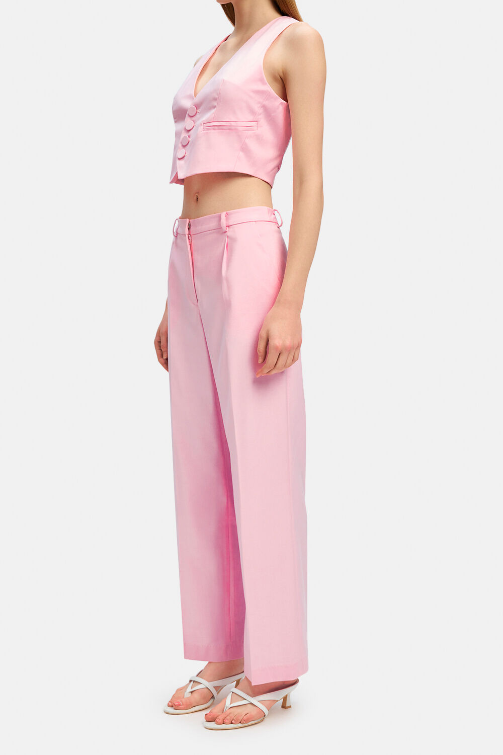 CALLISTA PANT in colour BEETROOT PURPLE