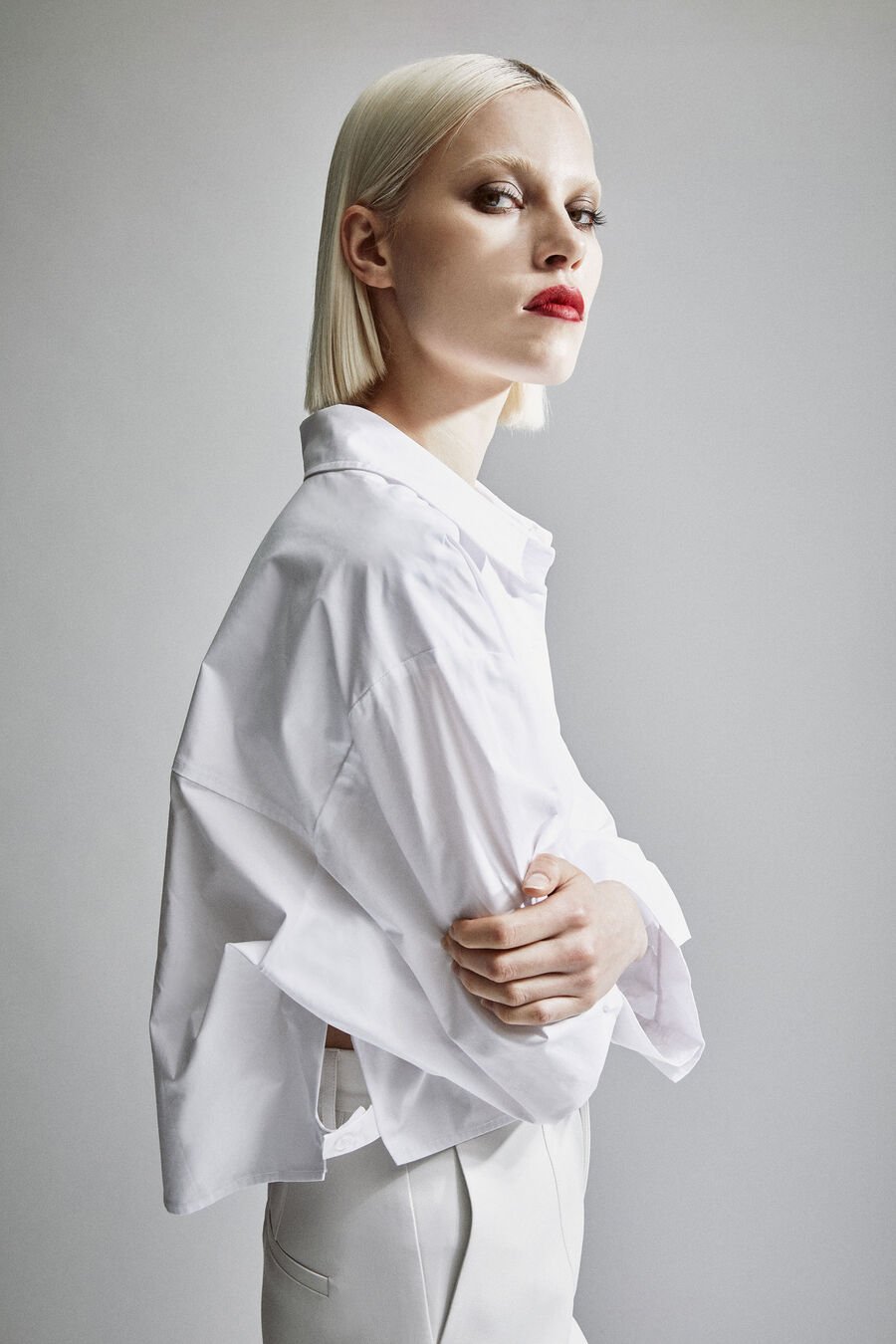ROSITA OVERSIZED SHIRT in colour ORCHIDWHT