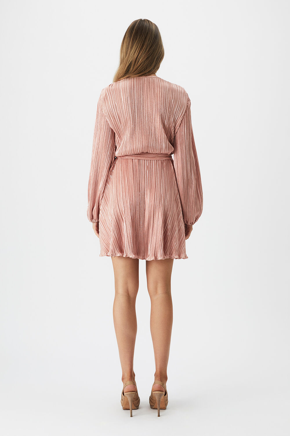 BELLISSA PLEAT DRESS in colour TUSCANY