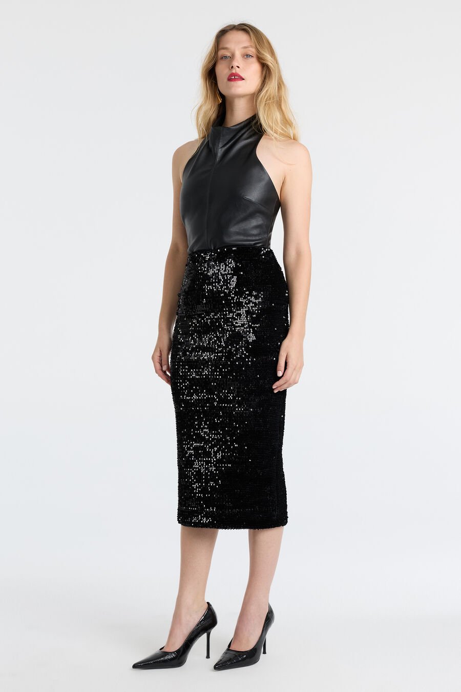 Gina Vegan Leather Top