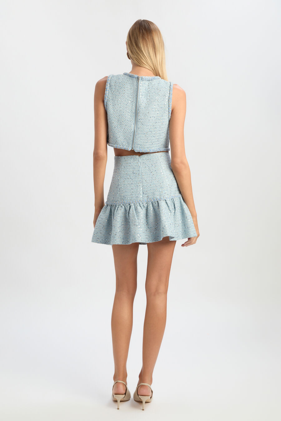 Elina Boucle Cropped Top