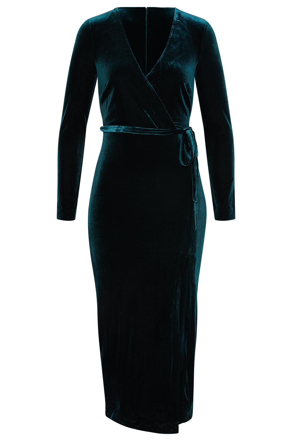 Bardot velvet wrap dress clearance