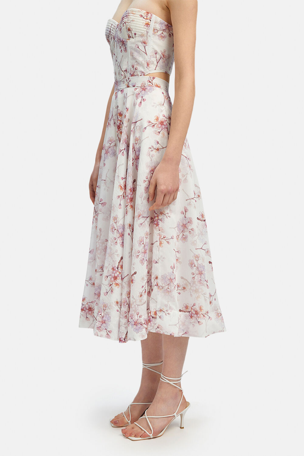 GRACIOUS MIDI SKIRT in colour BLOSSOM