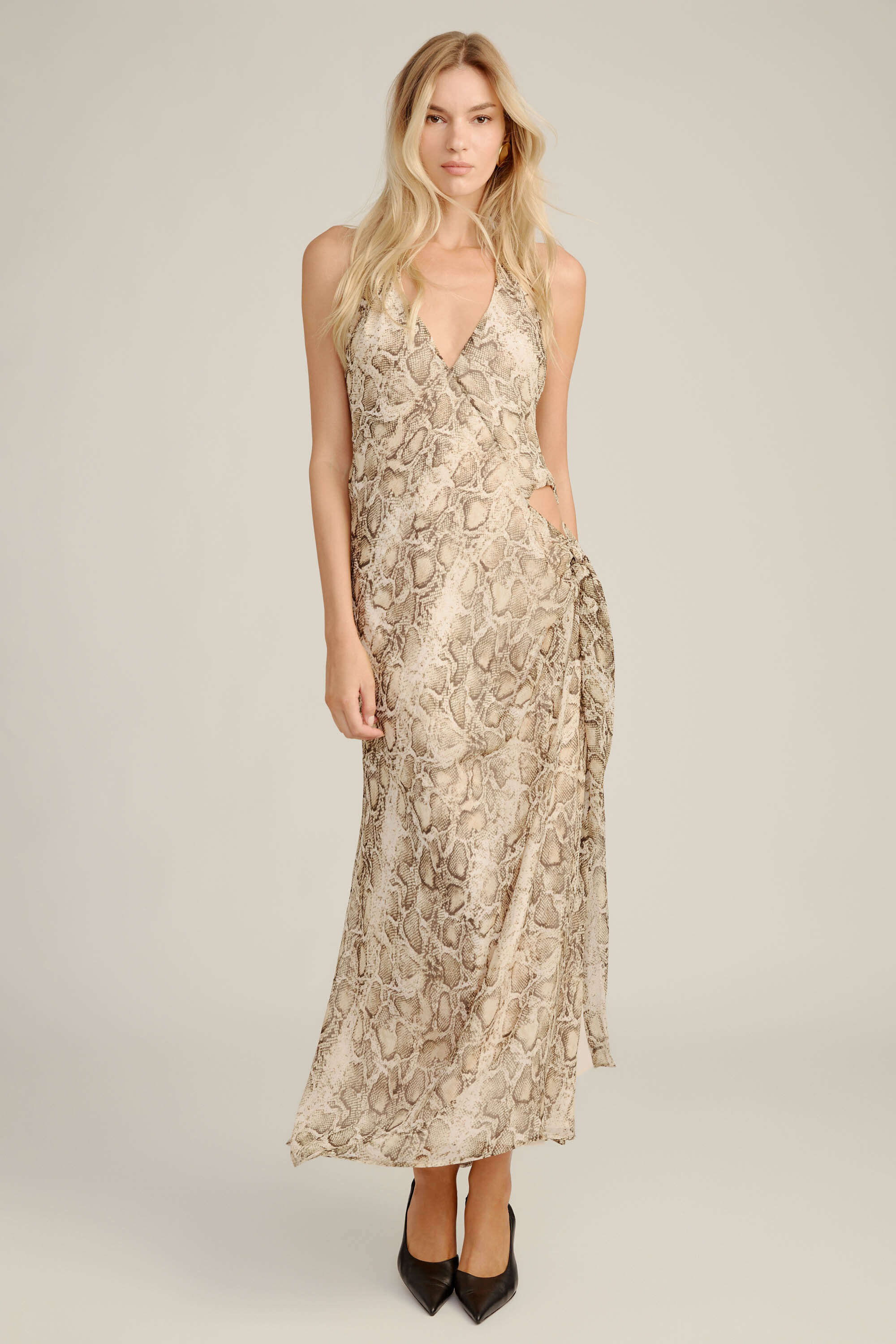 Bardot Cyrel Printed Maxi Dress Snake Skin