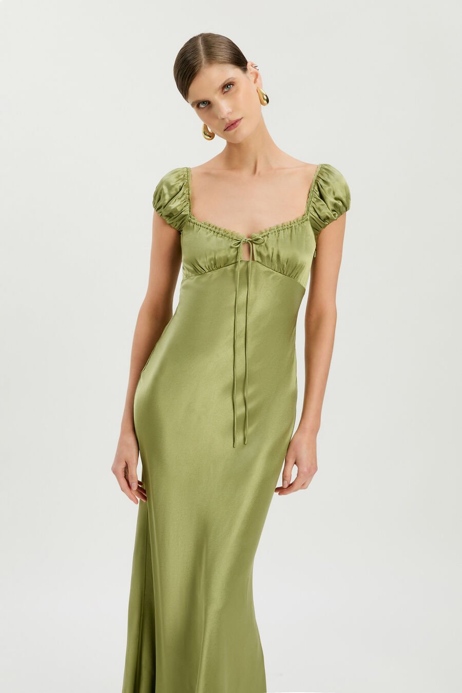 Stasia Satin Maxi Slip Dress