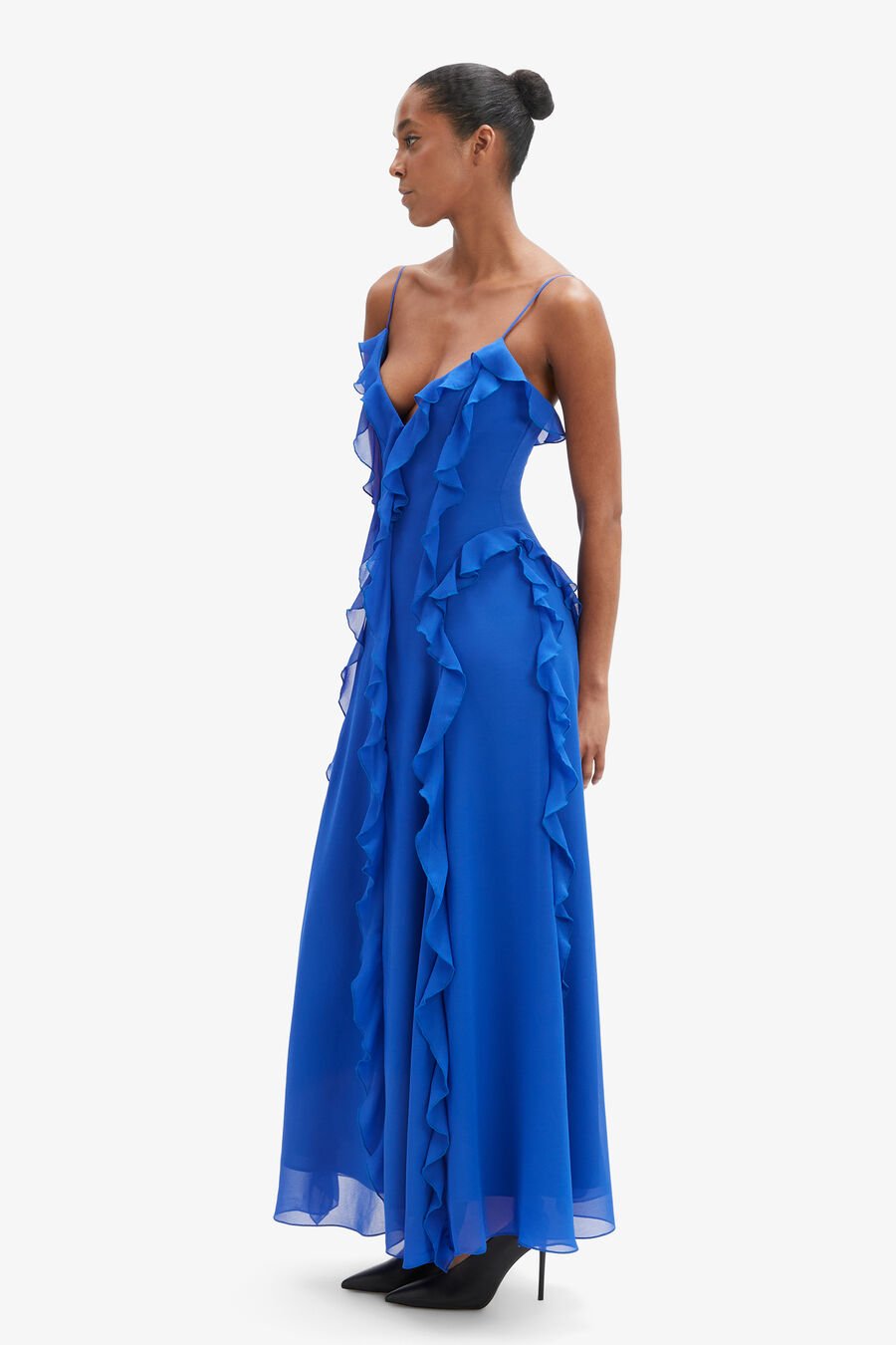 Veris Ruffle Maxi Dress