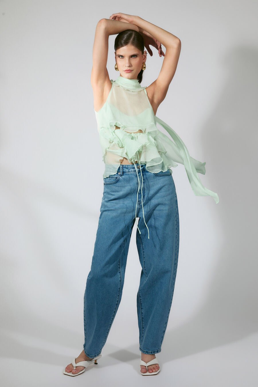 Cynthia Ruffle Blouse