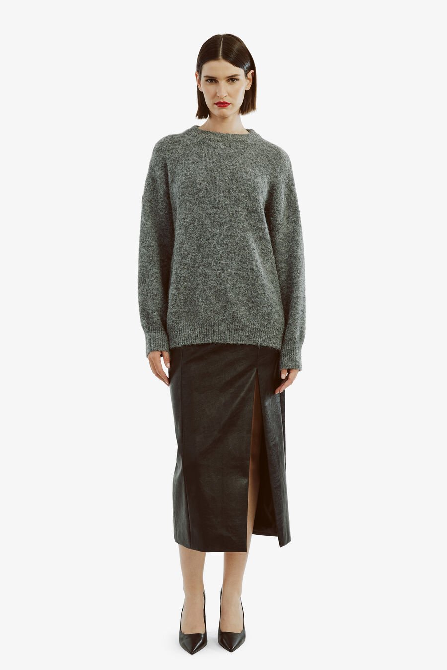 TAYTUM KNIT JUMPER in colour GREYMARLE