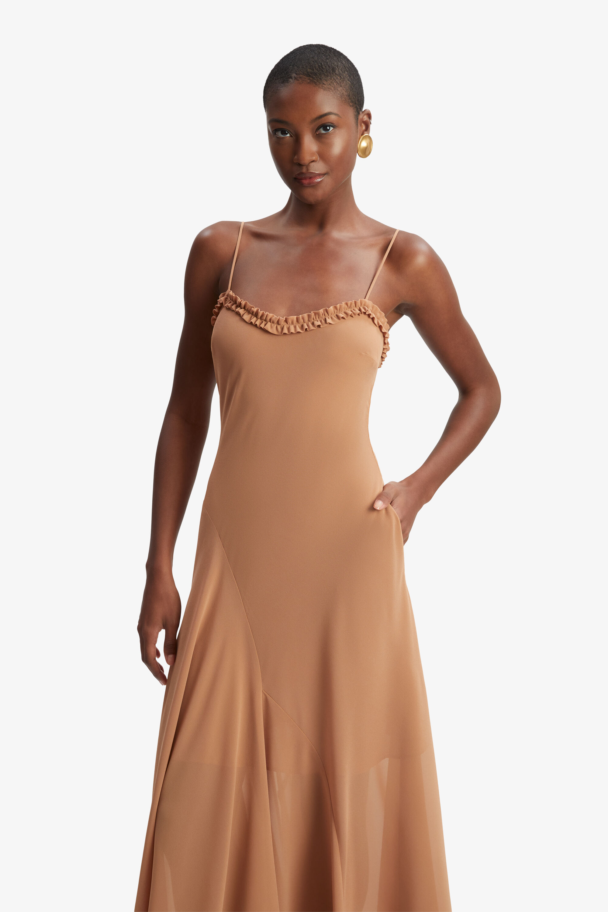 HESIOD FRILL DRESS　the toe THE TOE】HESIOD FRILL DRESS