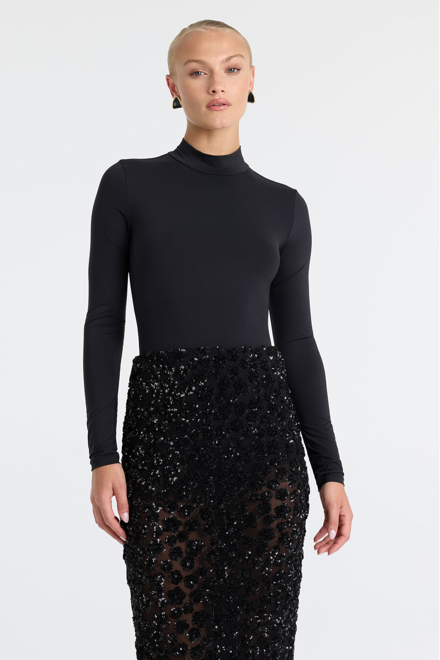 Sienna Sheer Sequin Midi Skirt
