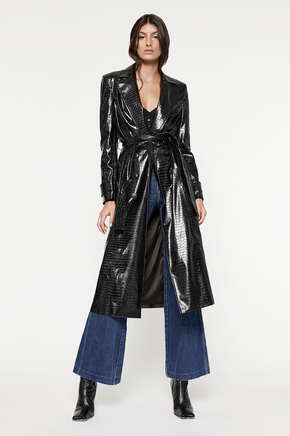CROC TRENCH COAT