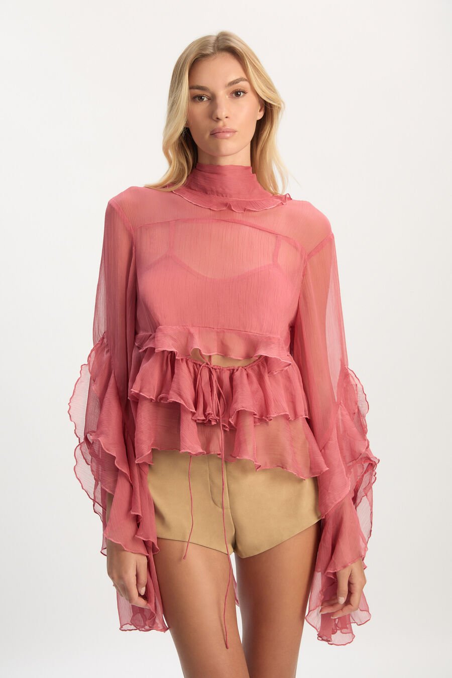 Anyssa Ruffle Blouse