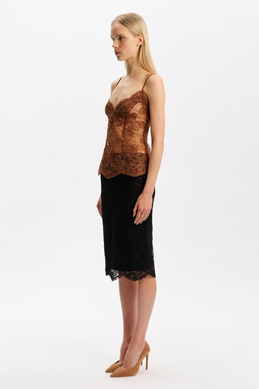 Andrina Lace Fitted Top
