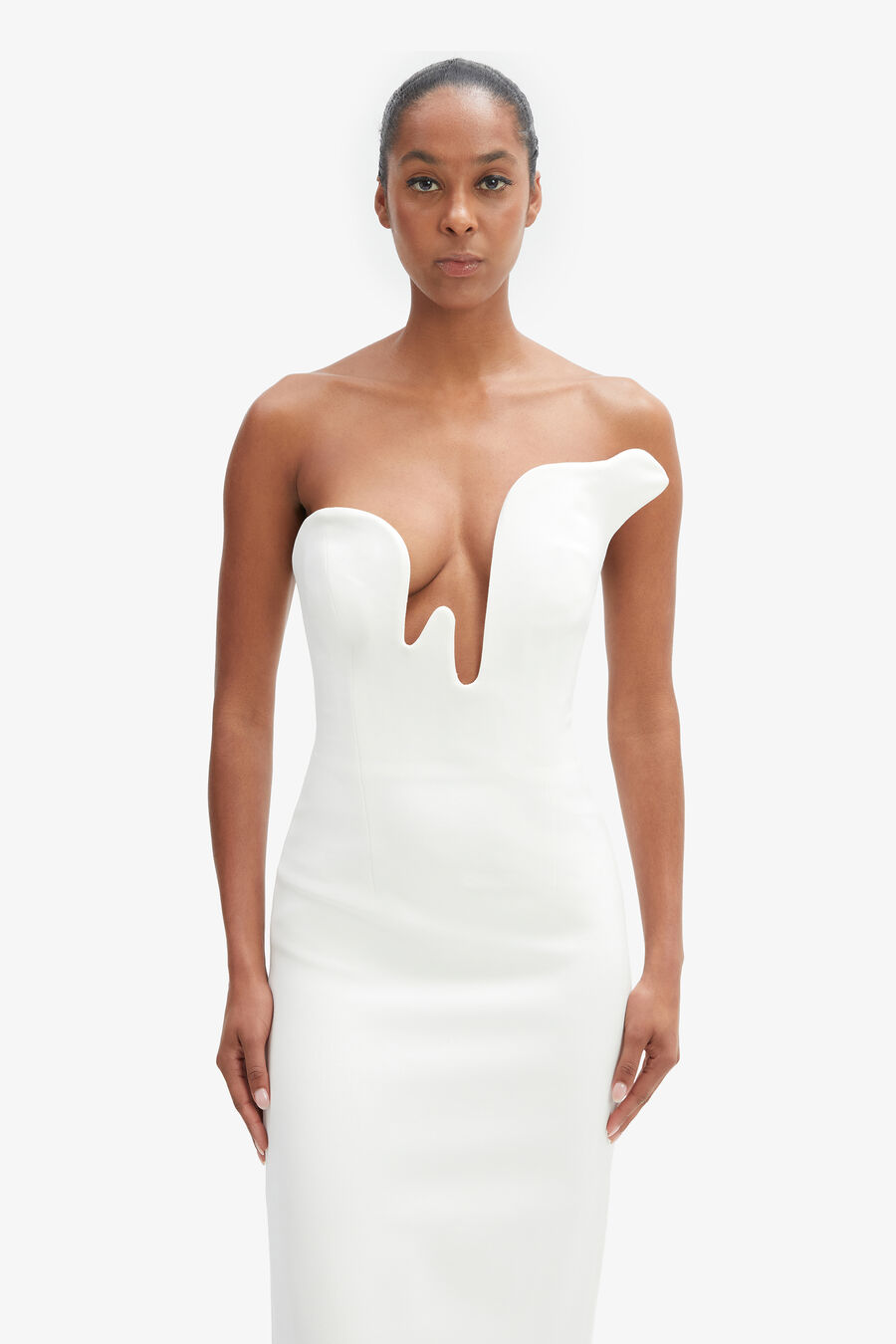 ROSALYN MIDI DRESS in colour Orchid White