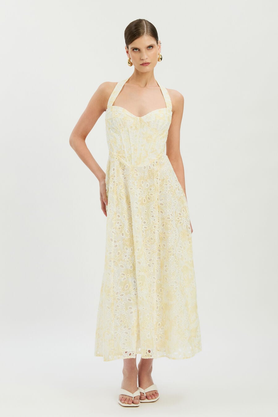 Pollie Halter Midi Dress