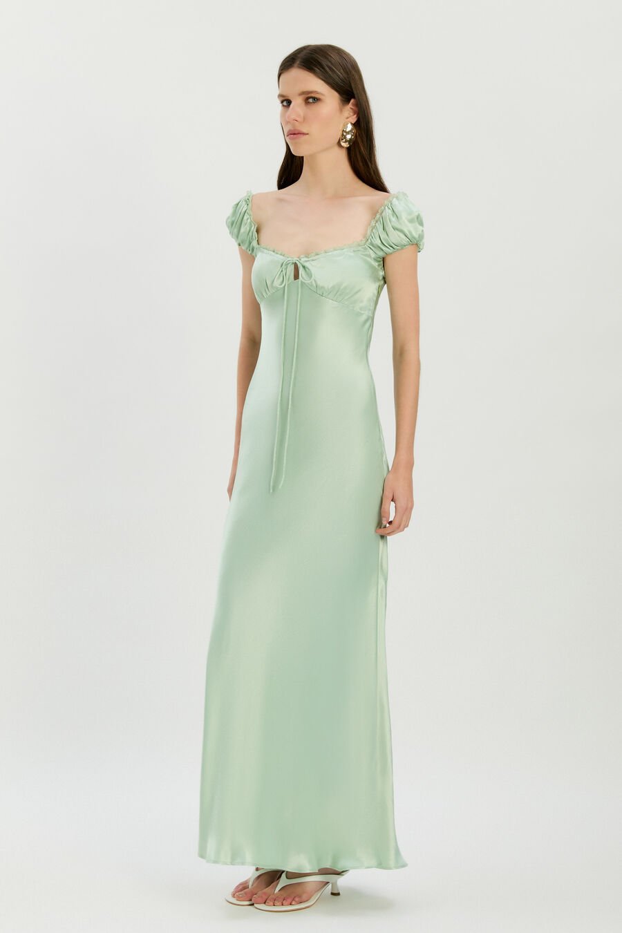 Stasia Satin Maxi Slip Dress