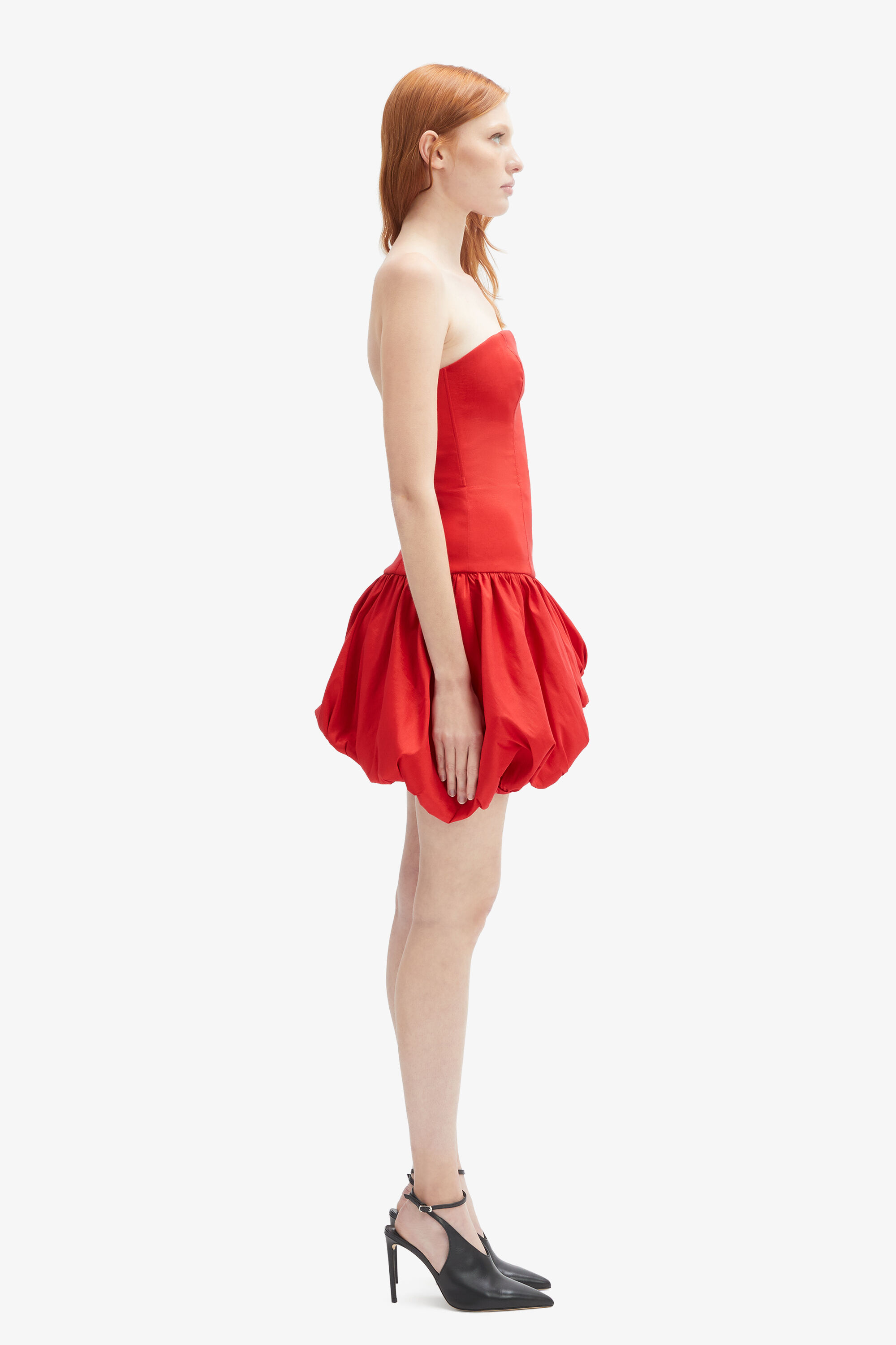 strapless red dress Eden Strapless Maxi Dress main image 1