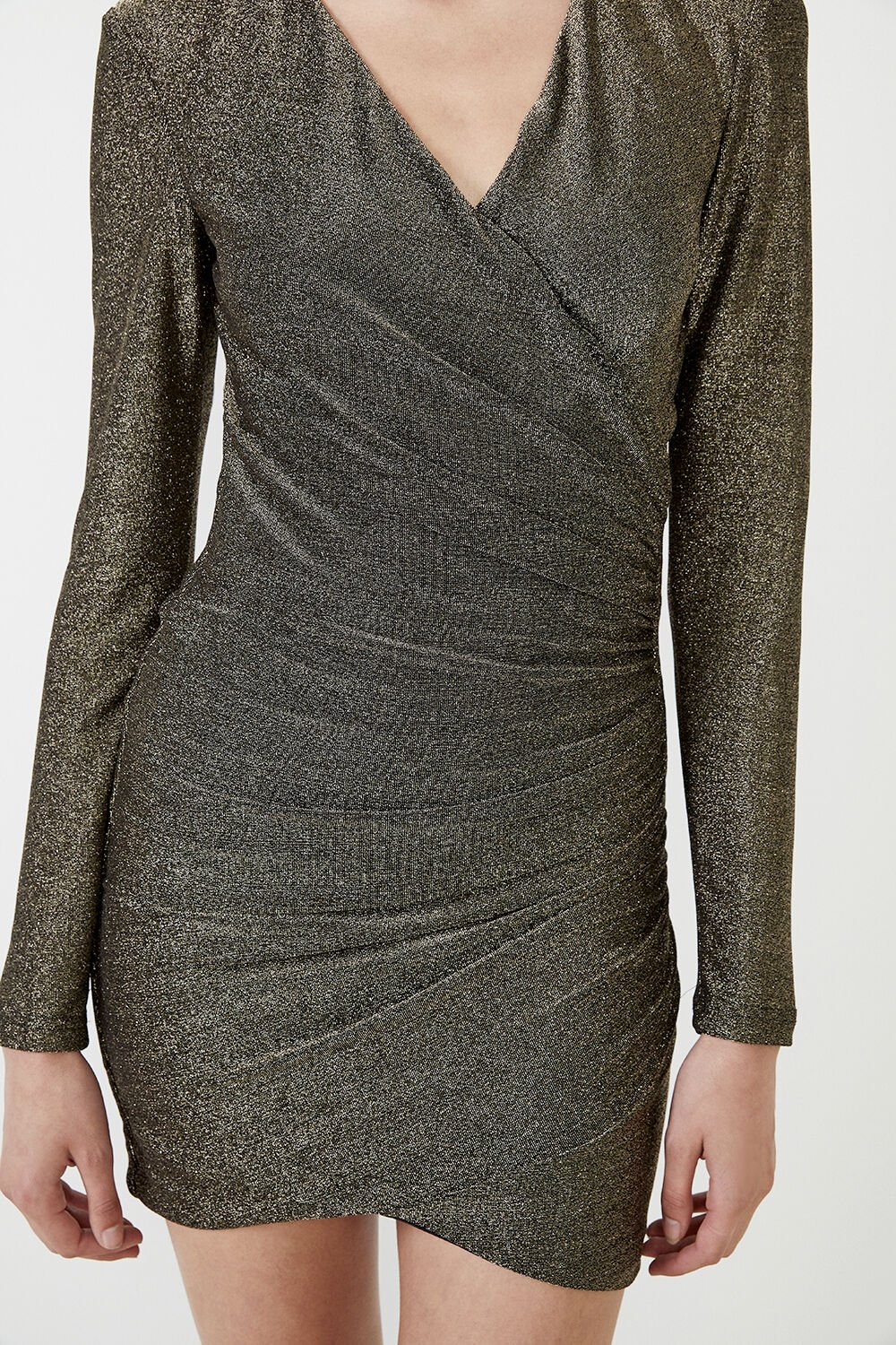lurex mini dress