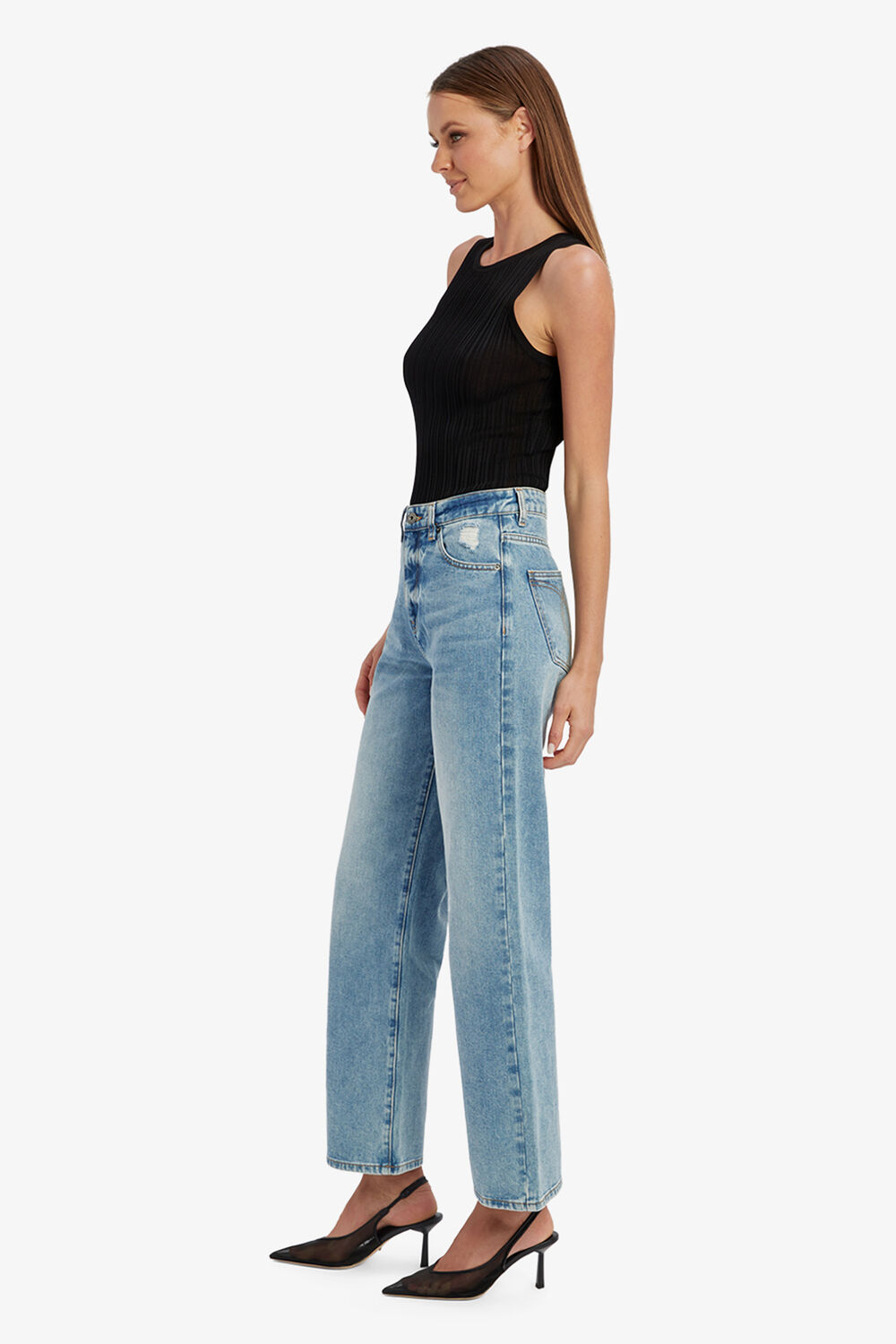 PIA STRAIGHT JEAN in colour MIDNIGHT NAVY