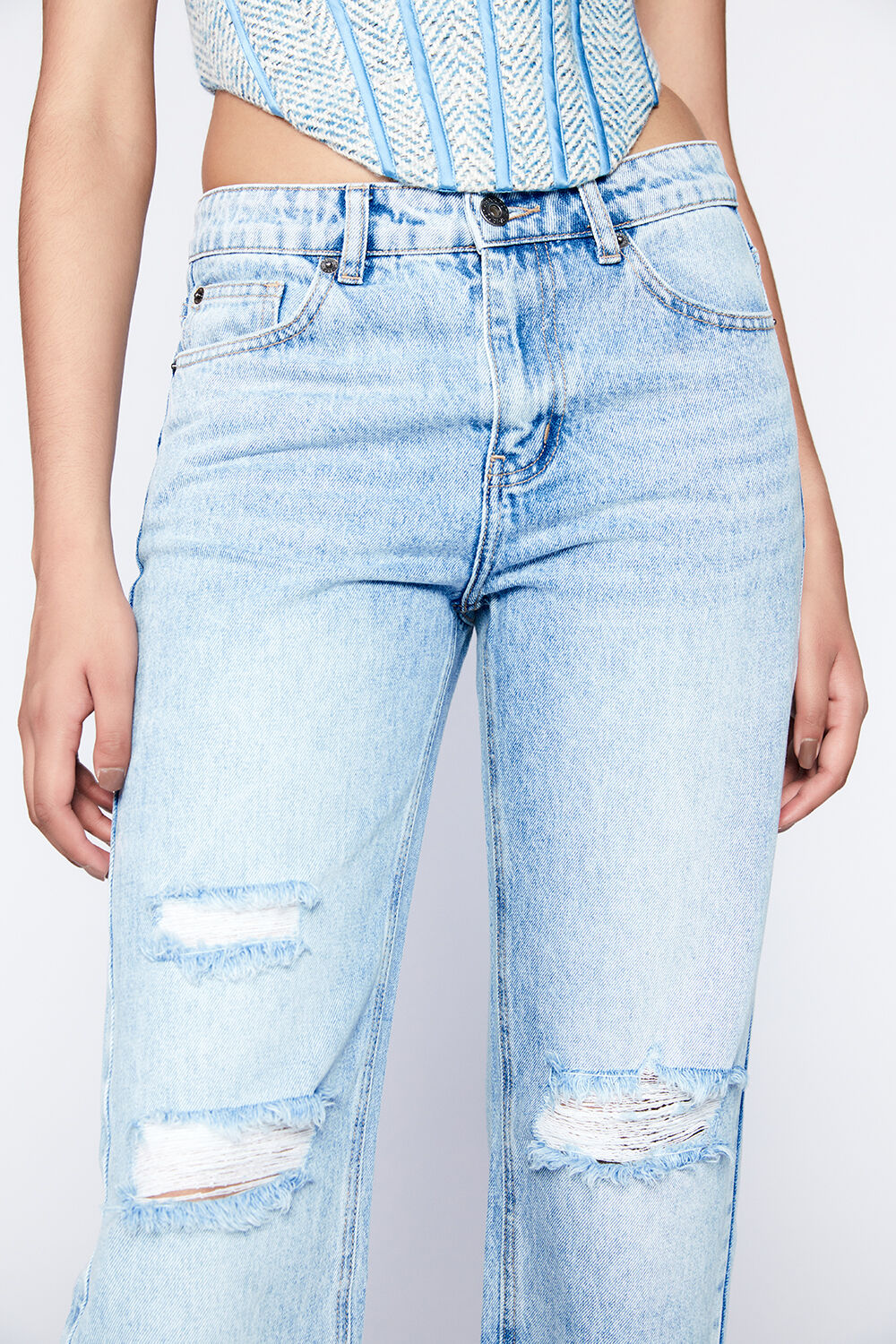 ESTHER MID RISE STRAIGHT JEAN in colour TRUE NAVY