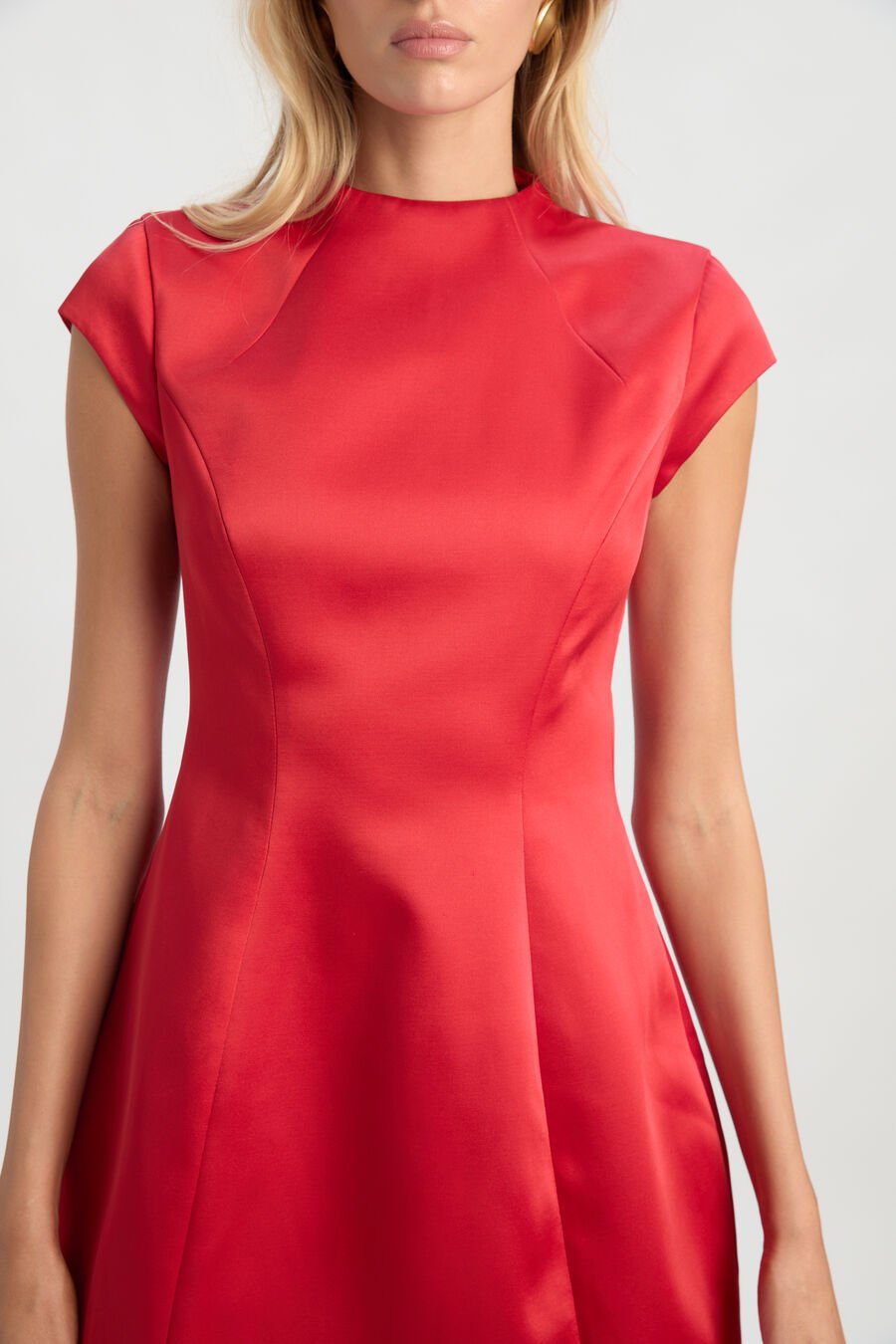 Delphi Hourglass Satin Dress