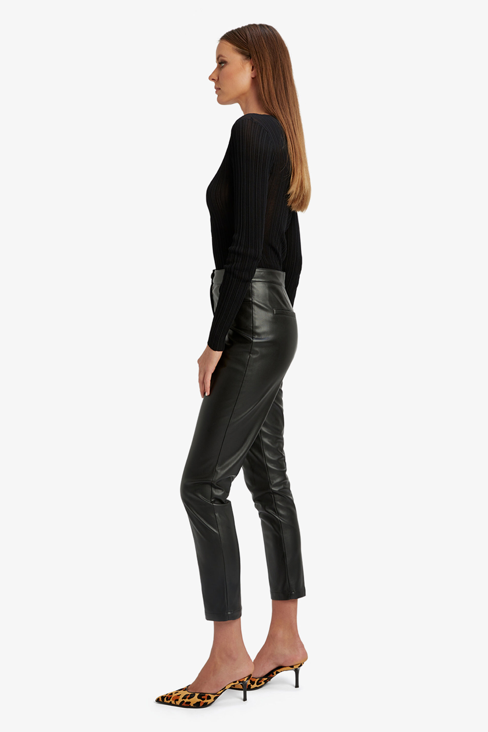 Pearson Vegan Leather Pant In Black | Bardot Pearson Vegan Leather Pant In Black | Bardot