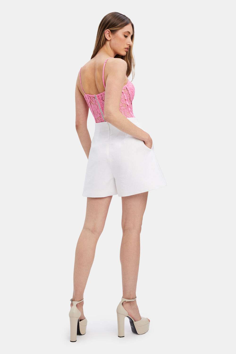 IRIS HIGH WAISTED SHORT in colour BRIGHT WHITE
