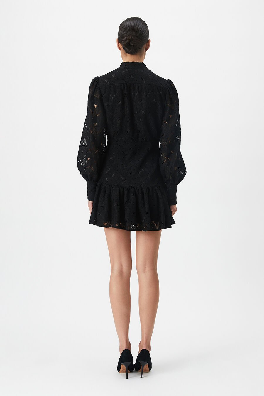 REMY MINI LACE DRESS in colour BLACK