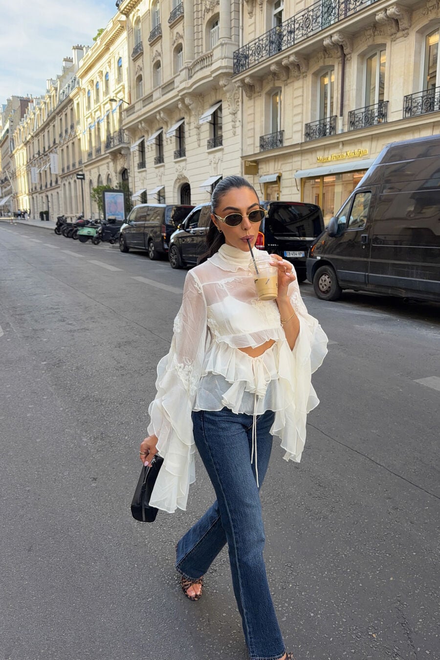 Anyssa Ruffle Blouse