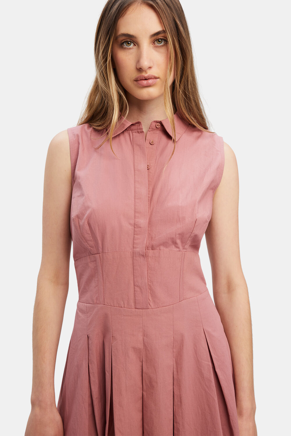 Blush shirt dress 2025