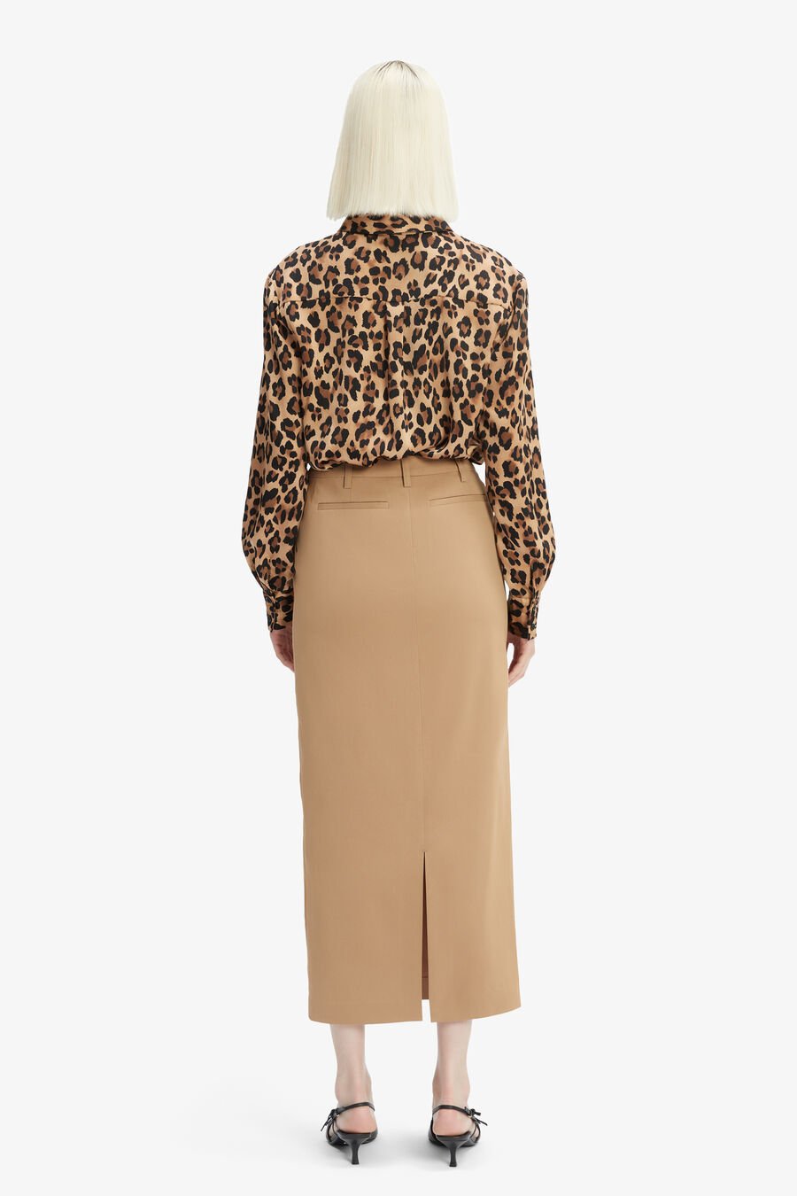 ZIA MAXI SKIRT in colour CAMEL