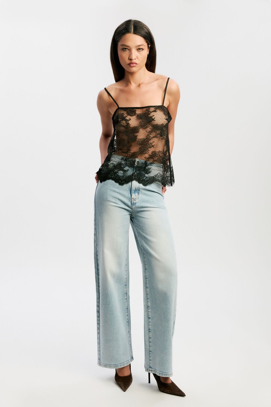 Hildie Sheer Lace Cami