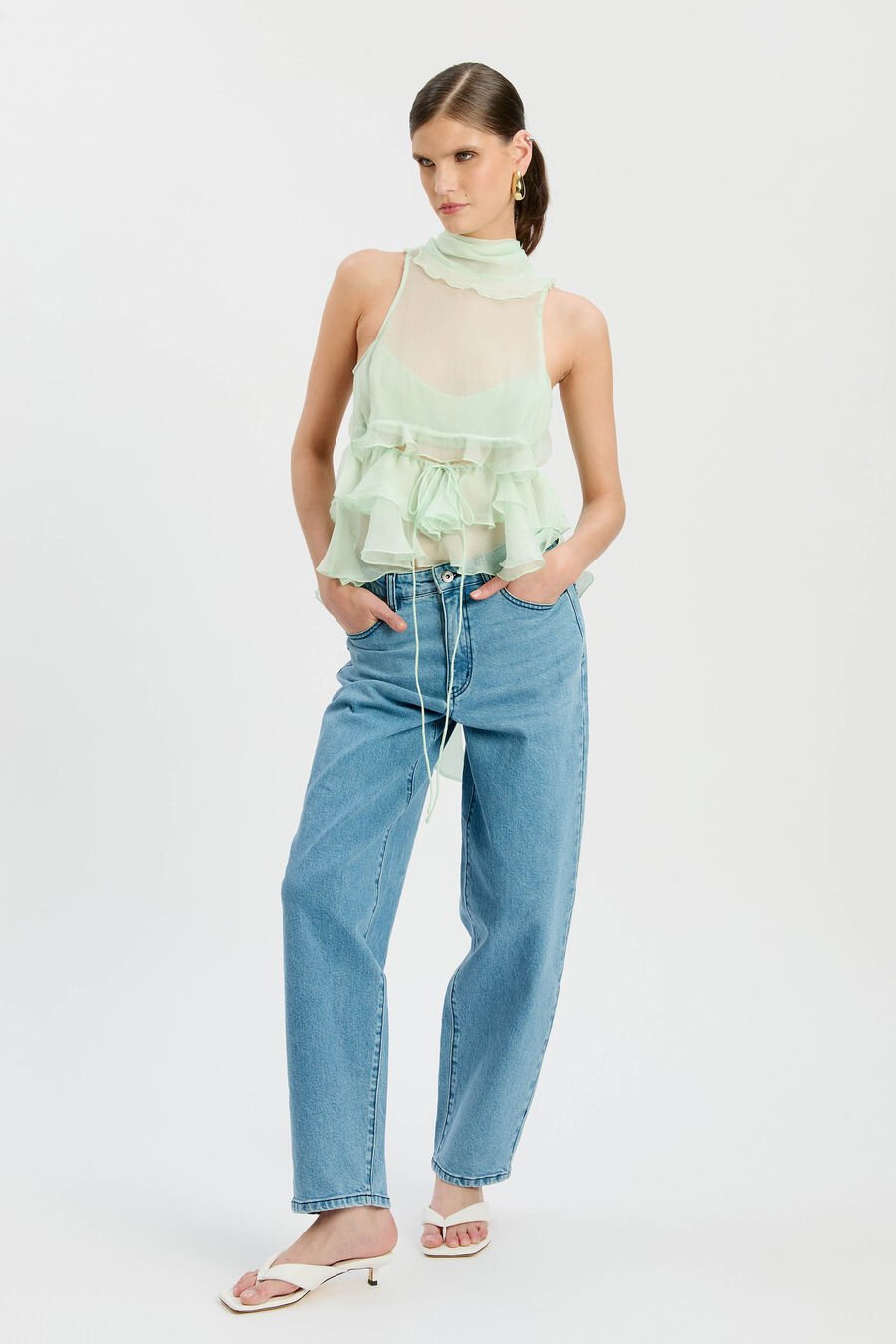 Cynthia Ruffle Blouse