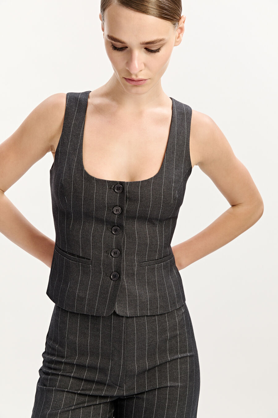 Azilia Button Through Top