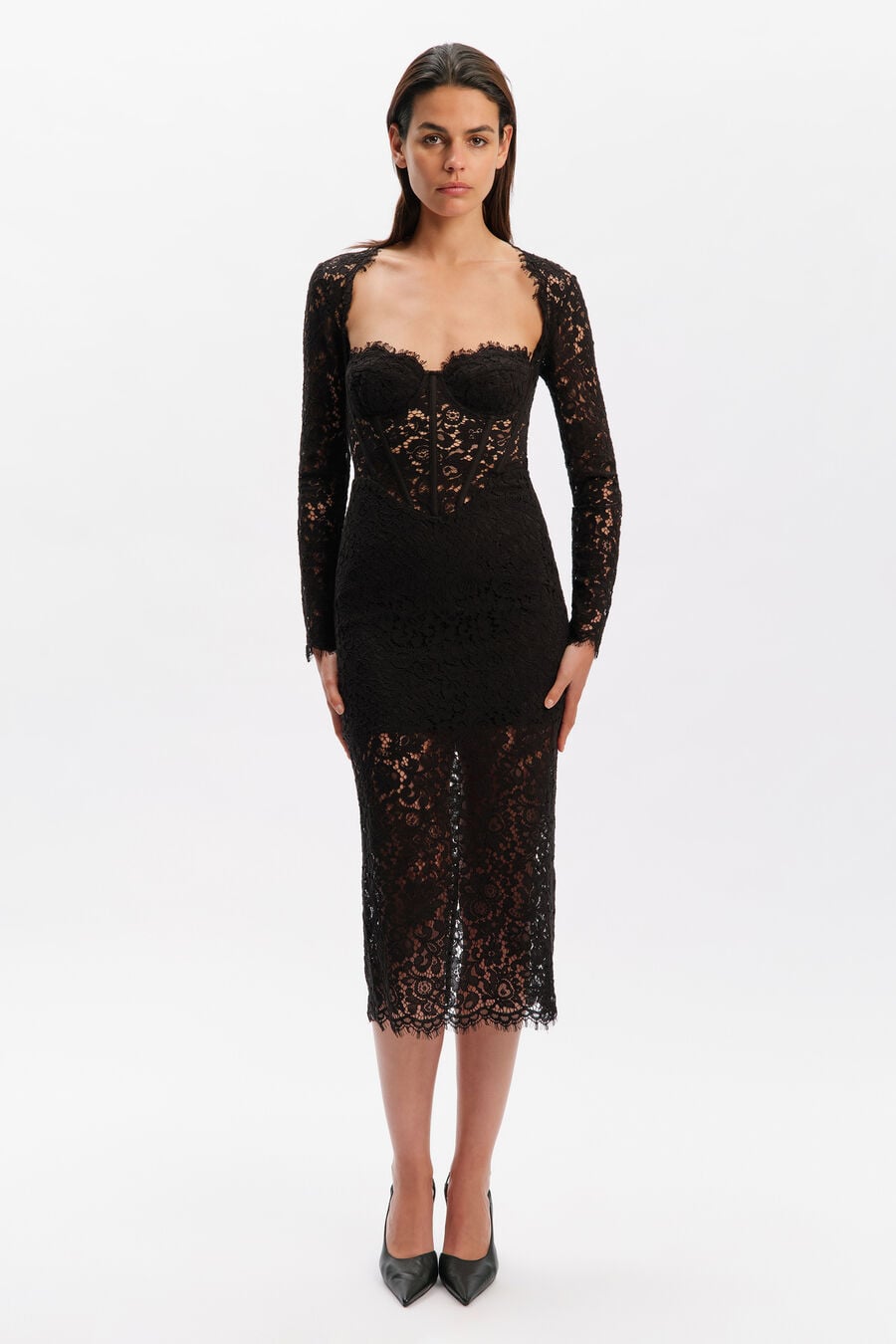 Clarissa Corset Midi Dress
