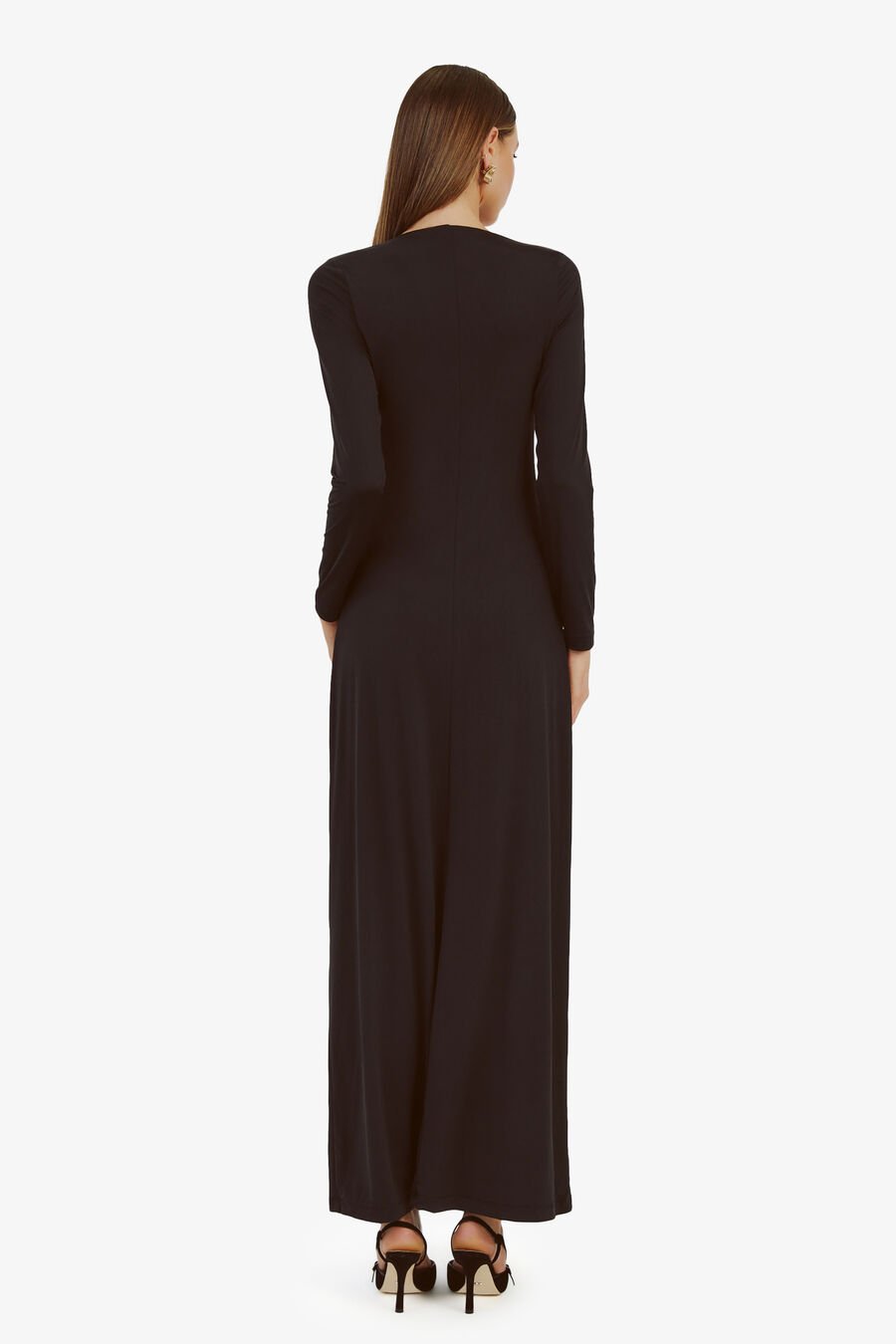 REMMY MAXI KNIT DRESS in colour BLACK