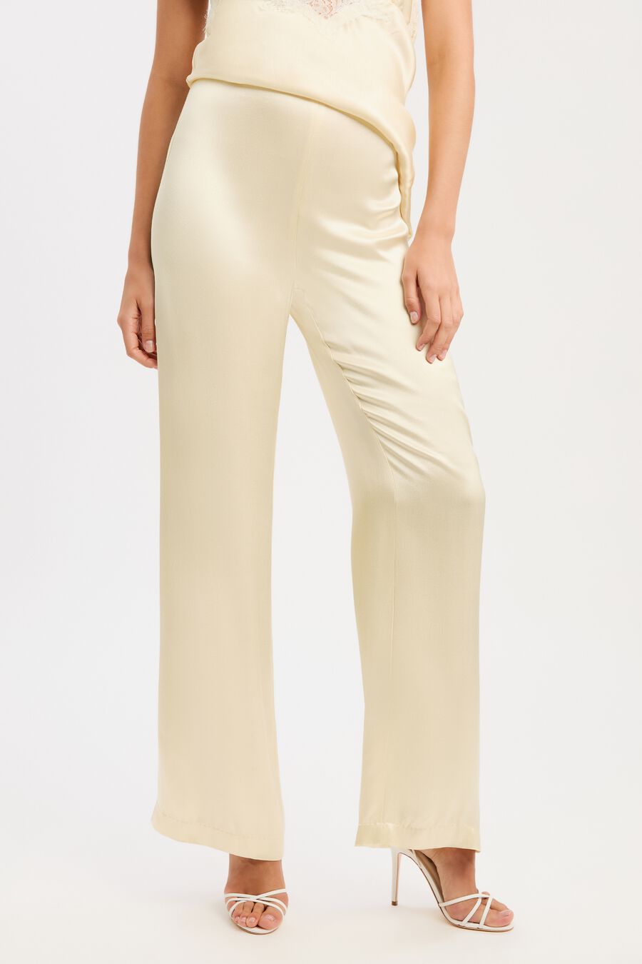 Devin Mid Rise Satin Pant