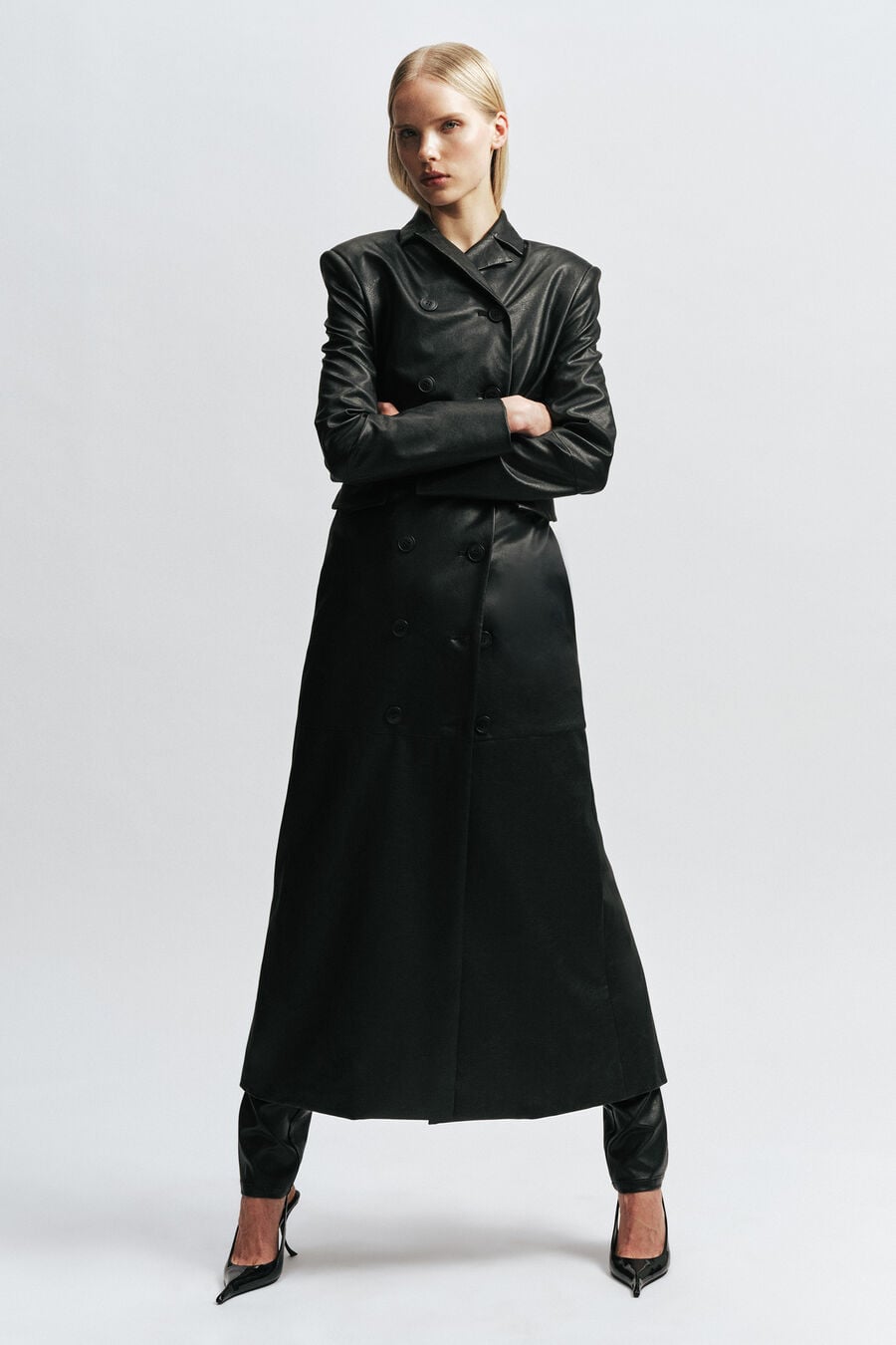 Liana Vegan Leather Coat