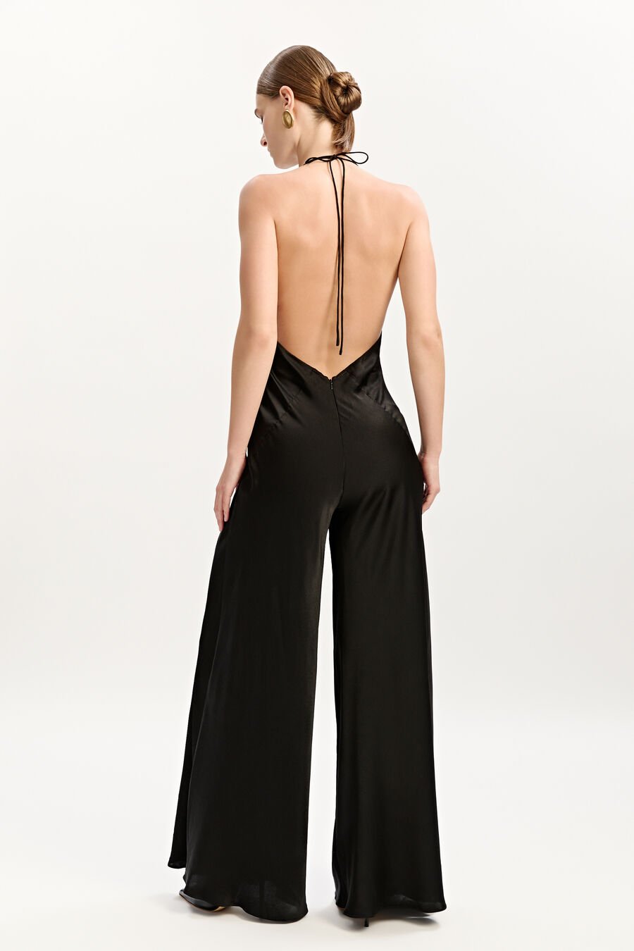 KEATON HALTER JUMPSUIT in colour BLACK