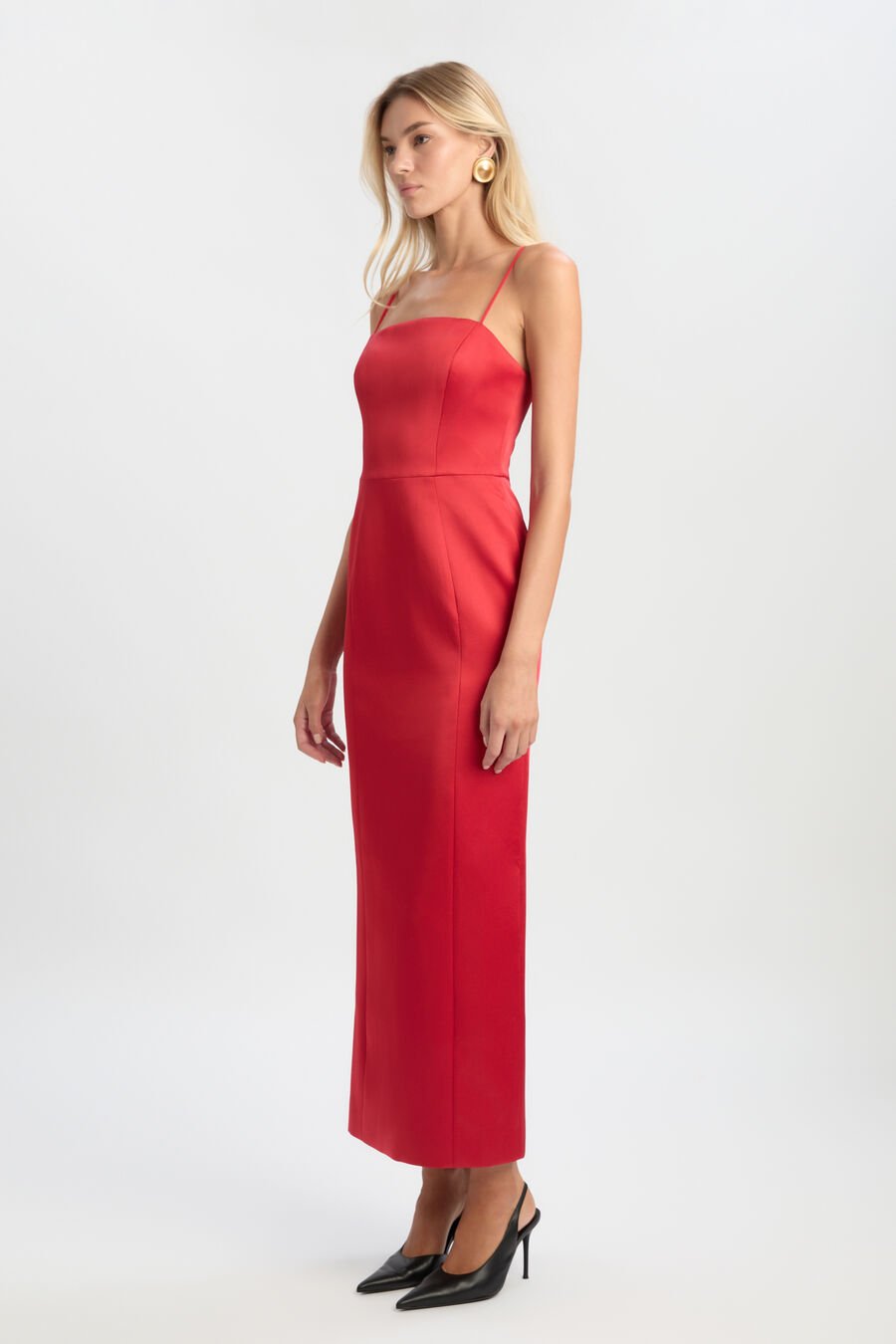 Lucille Satin Maxi Dress