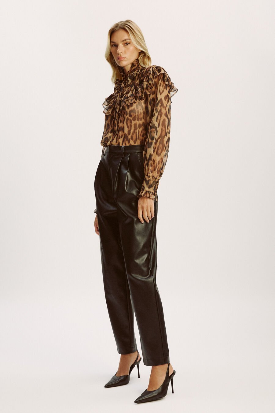 Fiorella Leopard Blouse