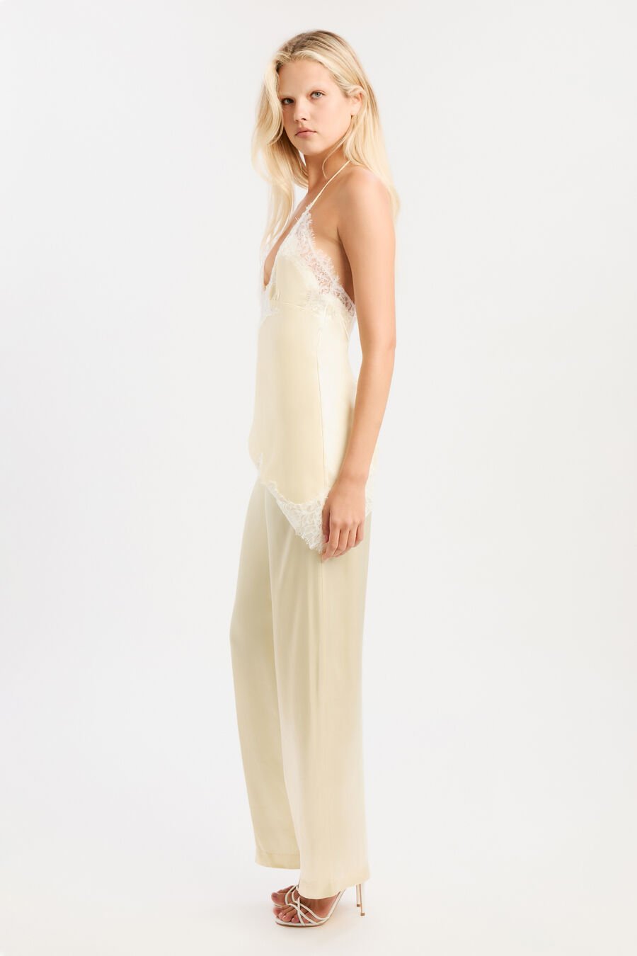 Devin Mid Rise Satin Pant