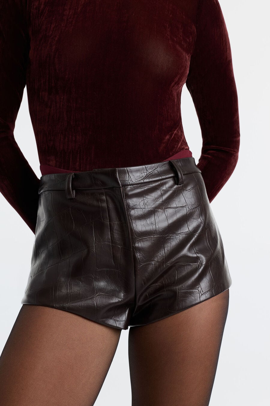 Jayla Vegan Leather Short