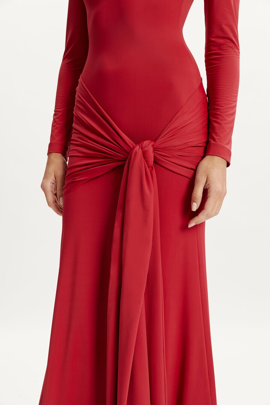 Alix Maxi Tie Front Dress