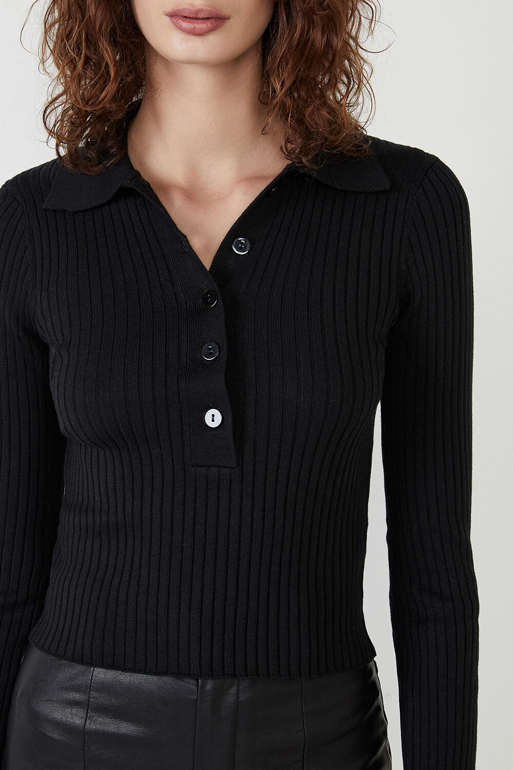 estelle knit top in black