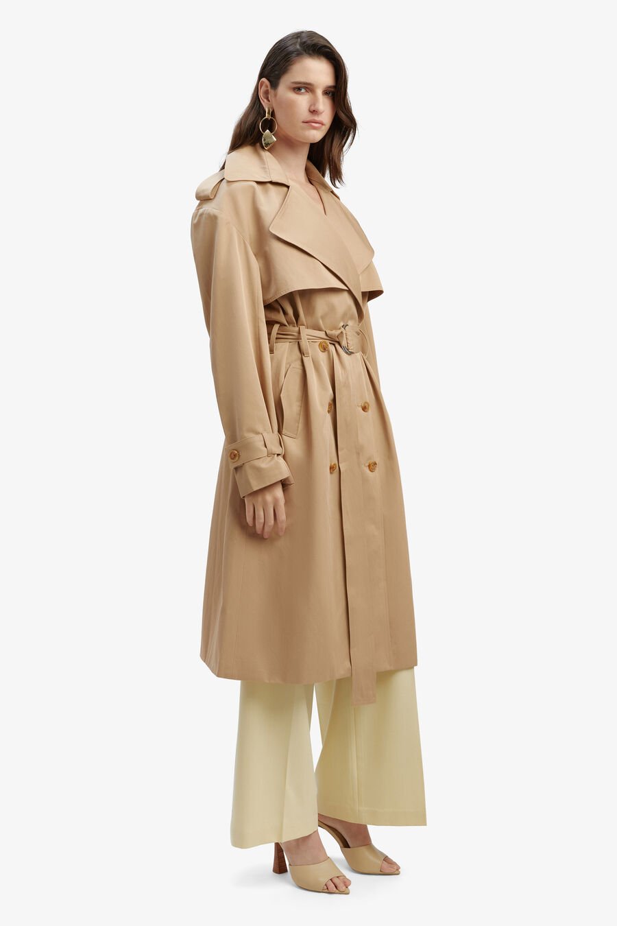 HALLE TRENCH COAT in colour TAN
